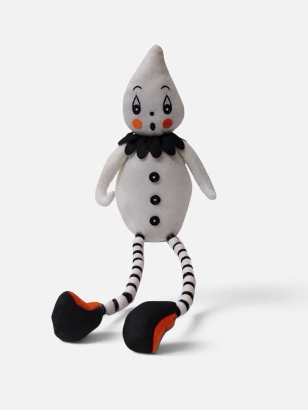Johanna Parker Halloween Ghost Shelf Sitter White & Black 19